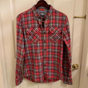 Super Dry Men’s plaid button up high quality 100% Cotton Superdry